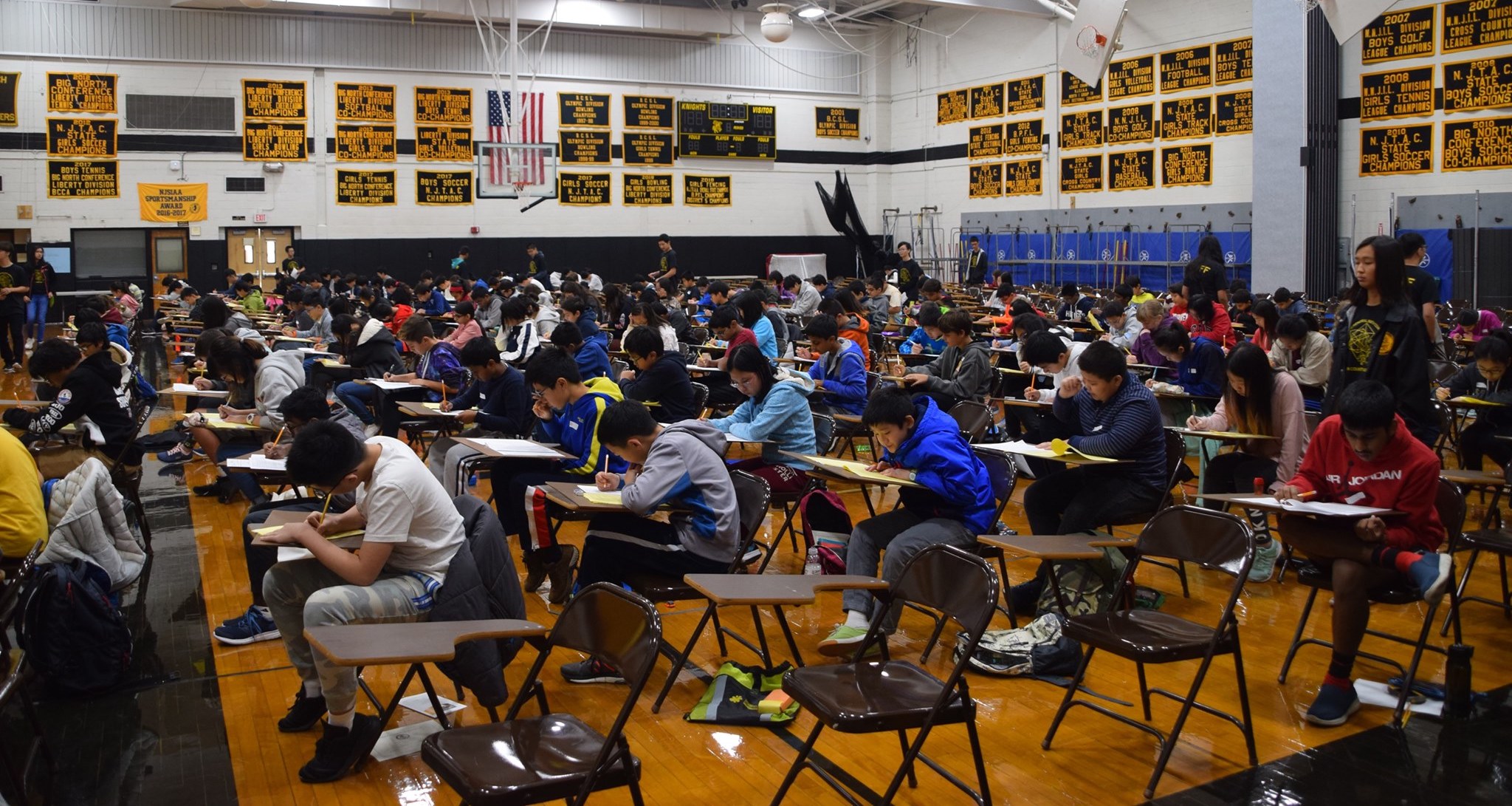 Students at the Joe Holbrook Memorial Math Competition