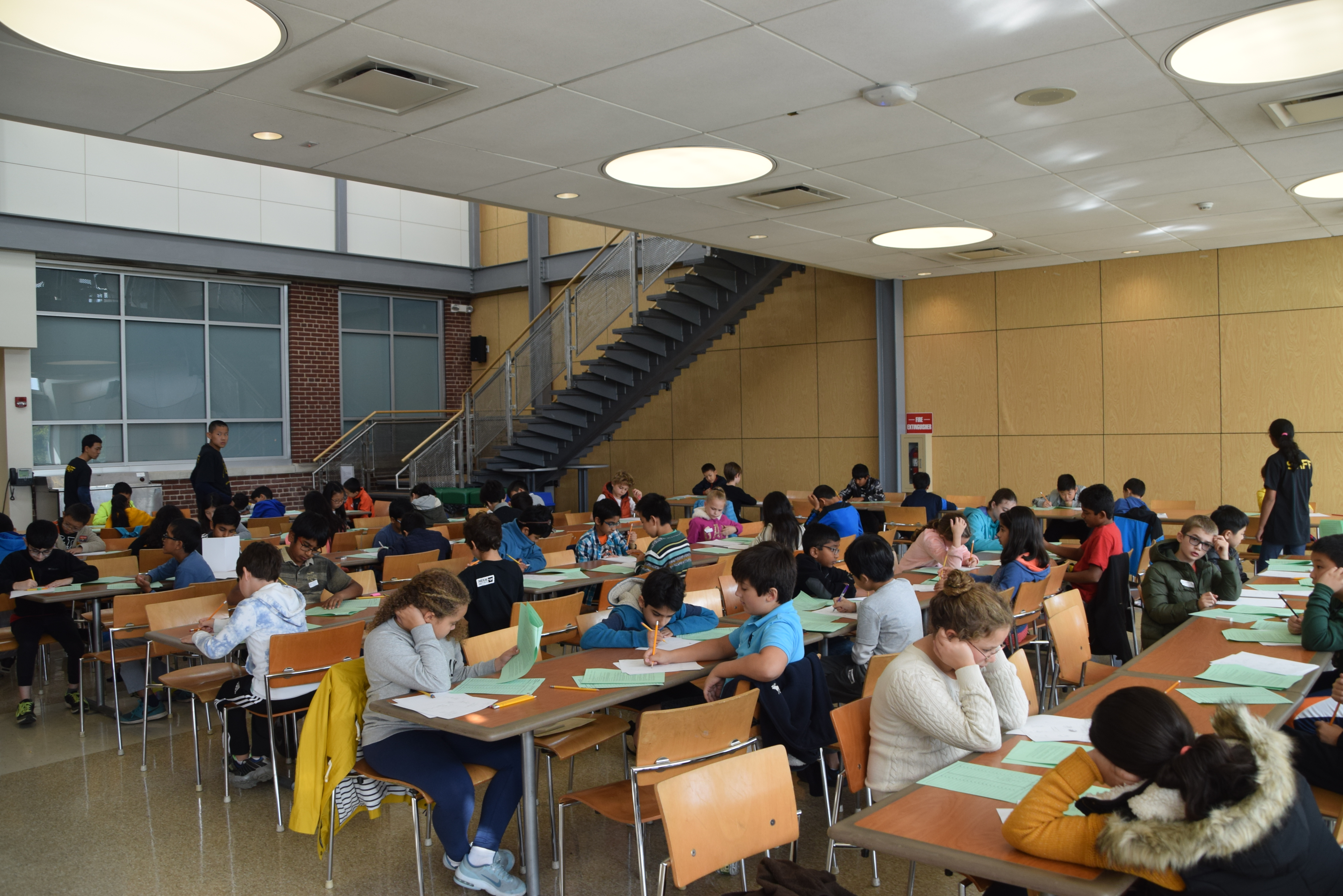 Students
                                taking the examination