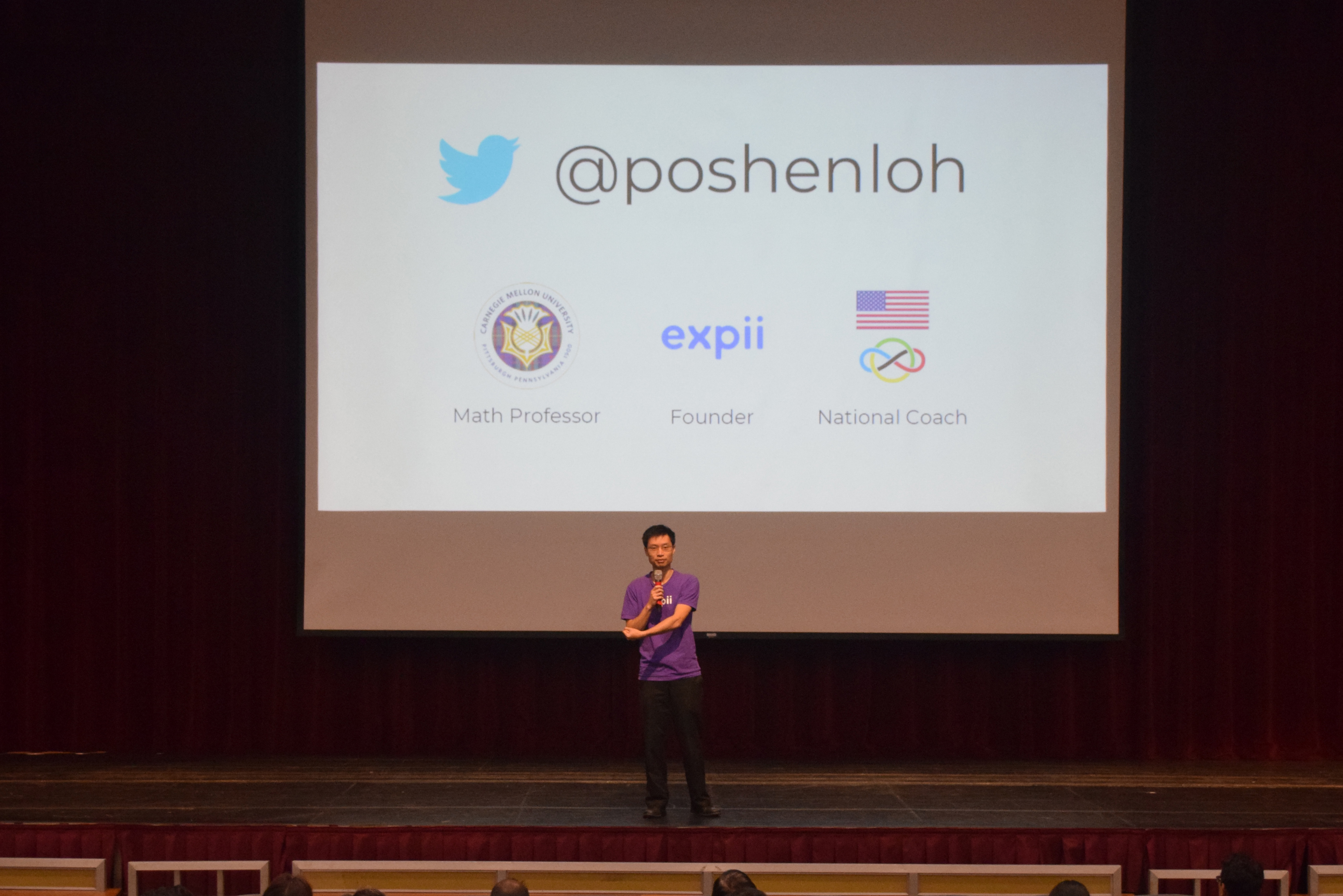 Presentation by Prof. Po-Shen Loh
                                for parents (2018)