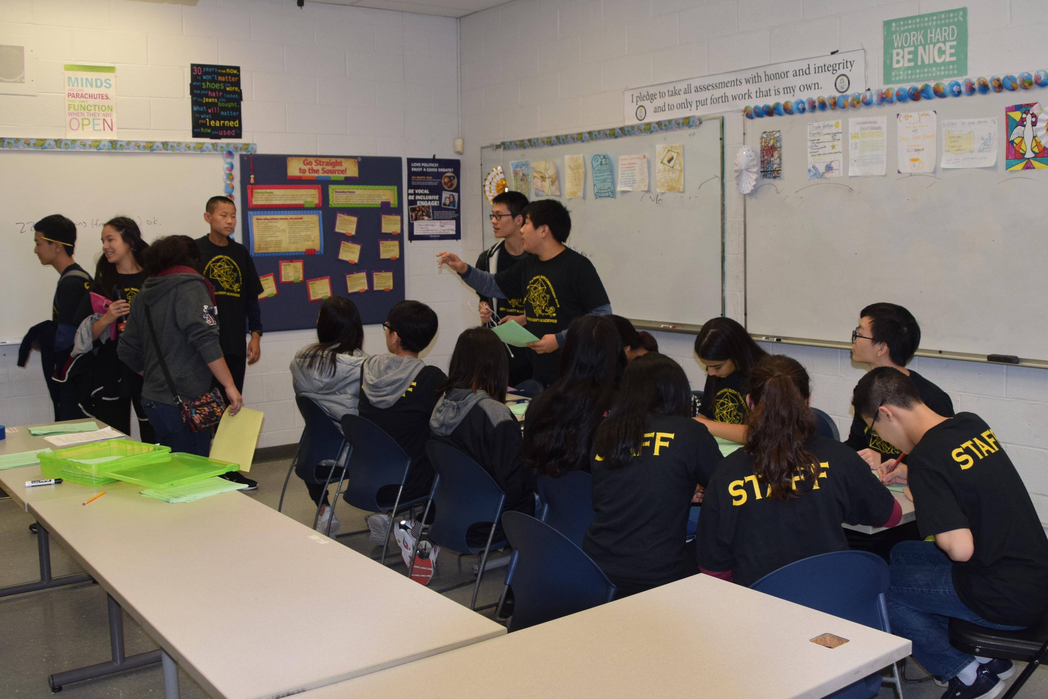 Math team
                                volunteer meeting